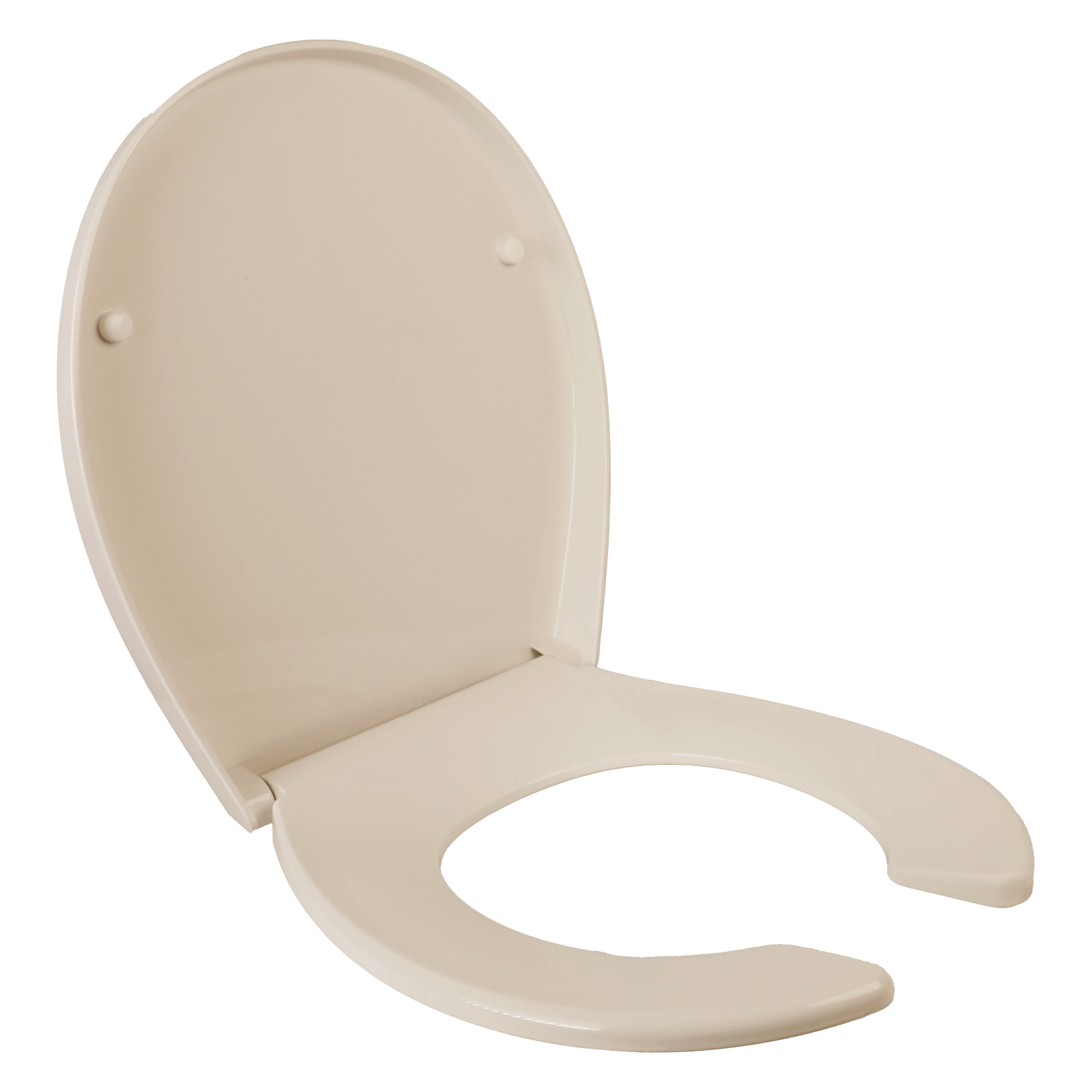 Asiento redondo cierre lento antibacterial marfil