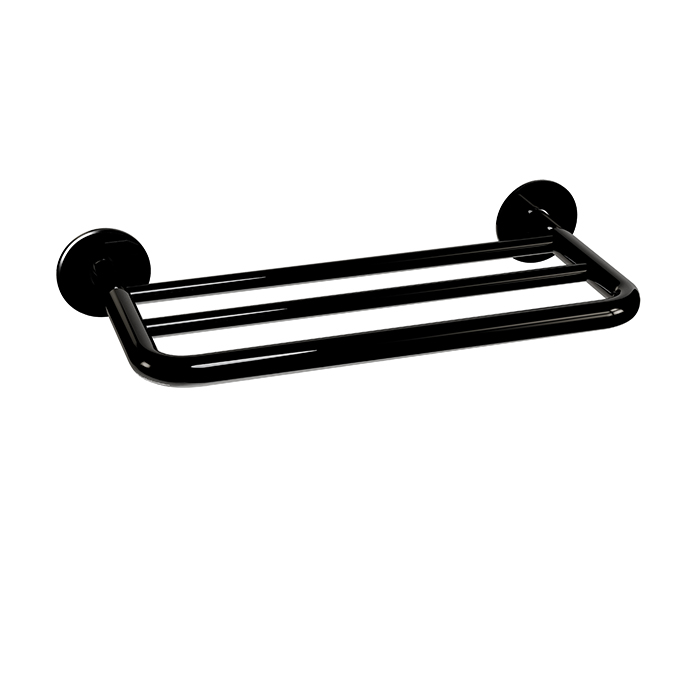 Porta toallas m&uacute;ltiple Tubular Obsidiana