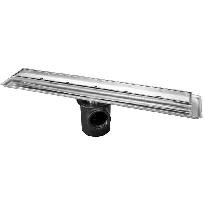 Coladera para inserto cer&aacute;mico rectangular 60cm