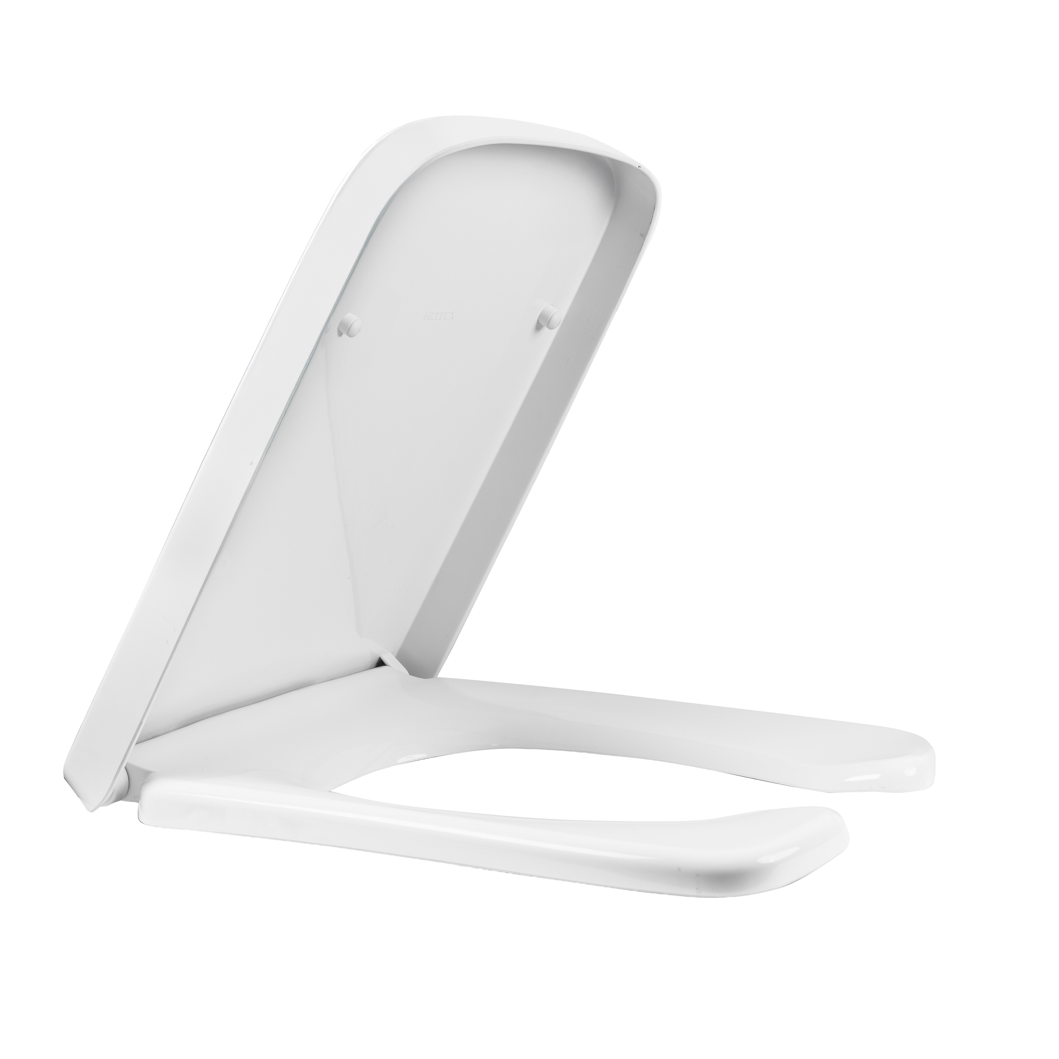Asiento cierre lento elongado antibacterial blanco