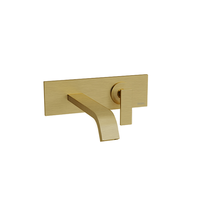 Monomando para lavabo a pared Vertika duna. Incluye contra de push sin rebosadero 5 L Ecolvex