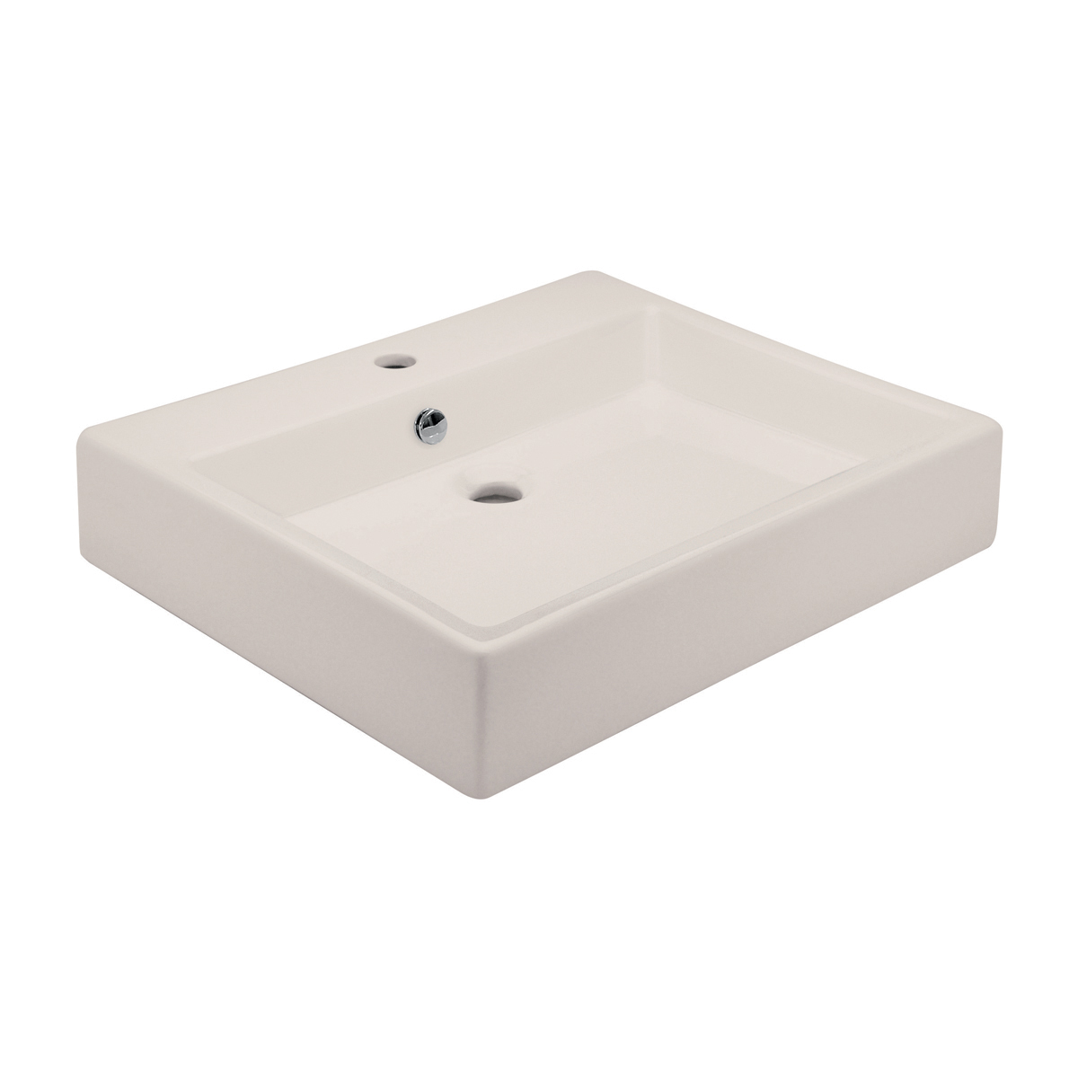 Lavabo sobreponer 1 perforaci&oacute;n Lucerna mediano con rebosadero CC