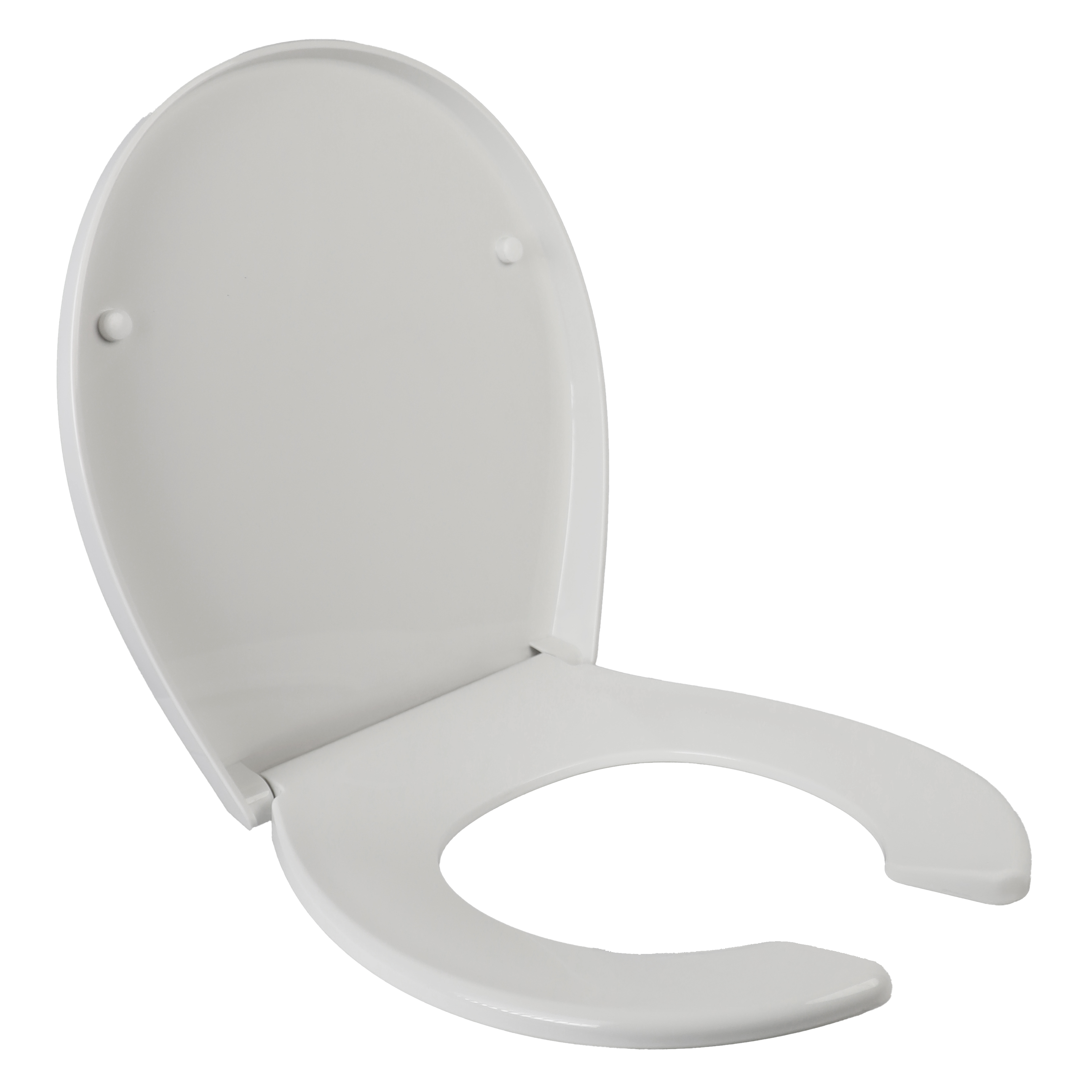 Asiento redondo cierre lento antibacterial blanco